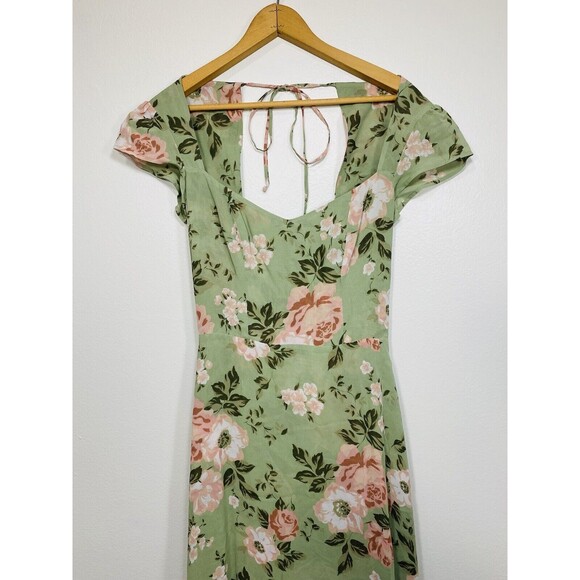 Reformation Amaryllis Dress Maxi Floral Dress Beach Dress Vacation Wear Size 4 - Picture 4 of 13